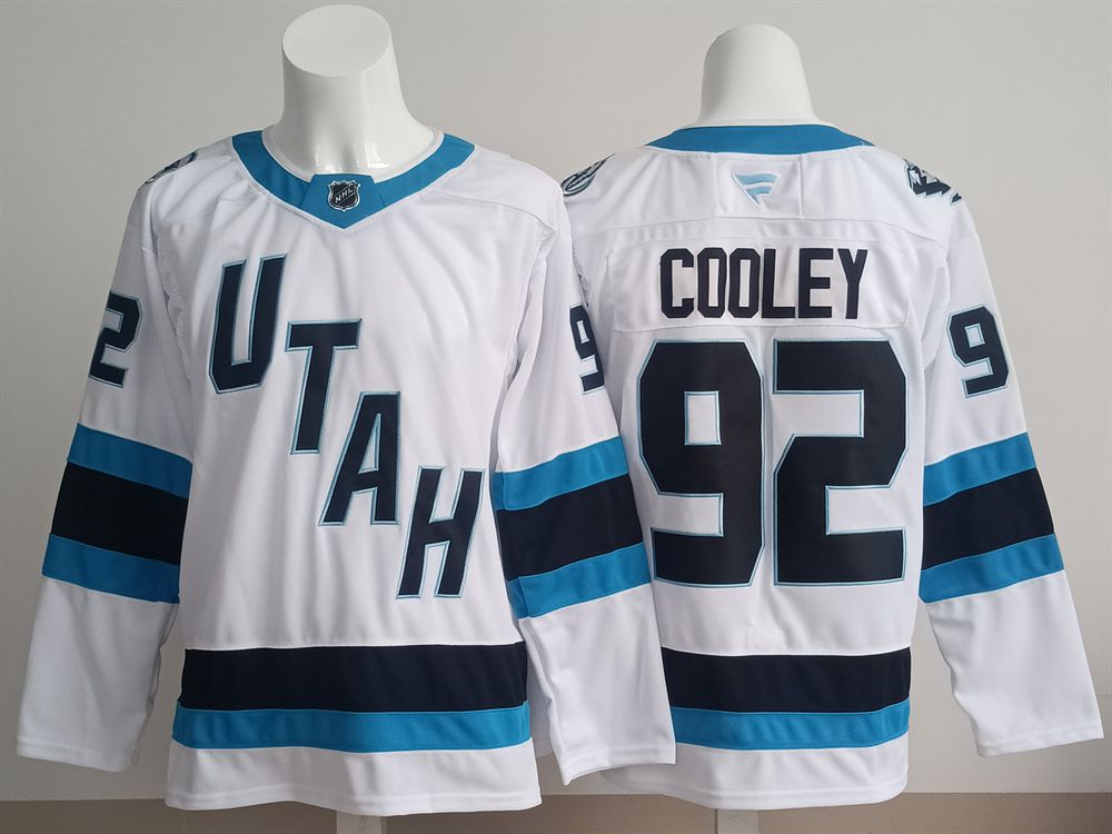 Men 2025 Utah Hockey Club #92 Cooley White Home Premier Player NHL Jersey->more nhl jerseys->NHL Jersey